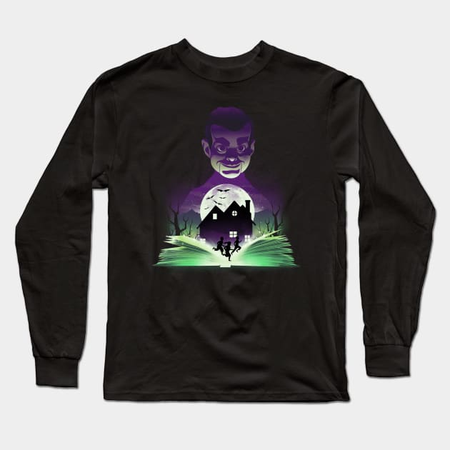 Book of Night Terror Long Sleeve T-Shirt by DANDINGEROZZ